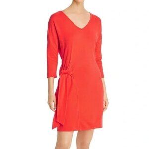 Tommy Bahama Side Tie Dress Soft Stretch Size Large  Poppy Color Ladies
